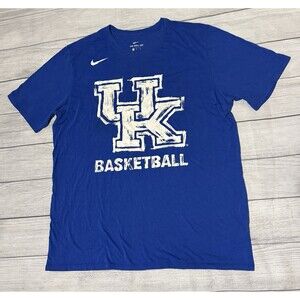 Kentucky Wildcats Basketball Nike Shirt, Blue, Dri Fit, Men's Size XL Defect
